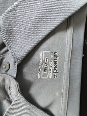 Ahead Performance Polo — Light Gray